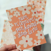 Carte postale "Rien n'arrive par hasard dans la vie"