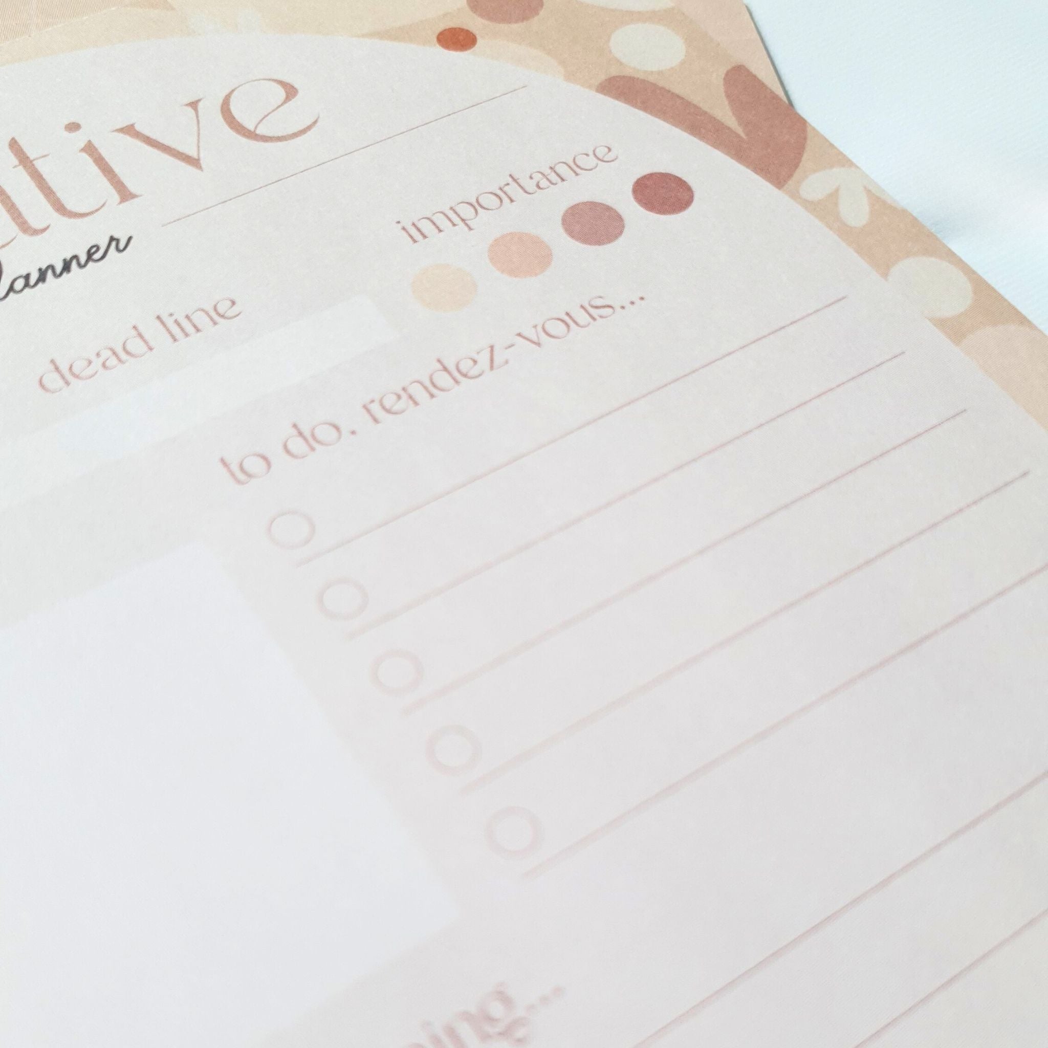 Creative Planner Notepad