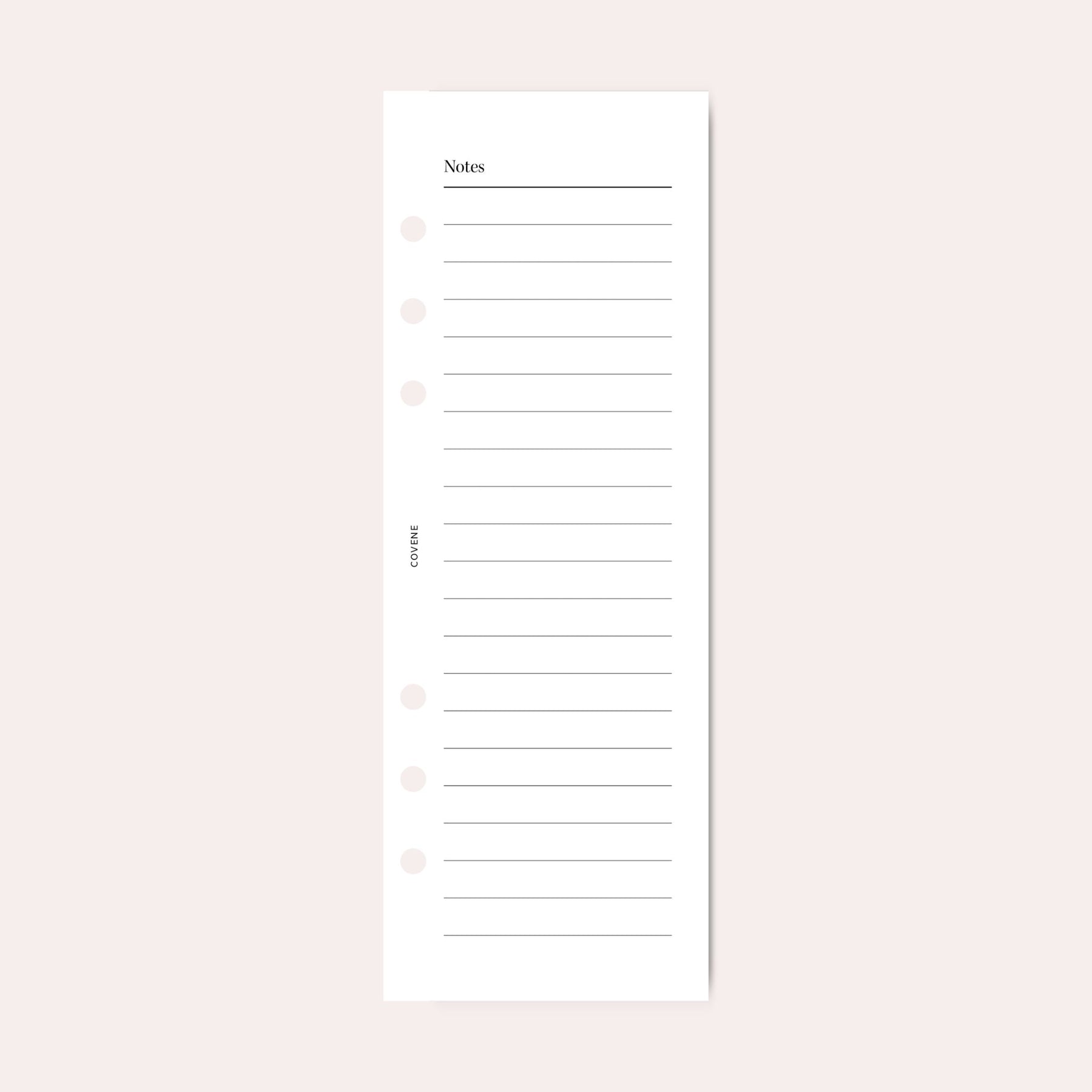 Demi-page notes