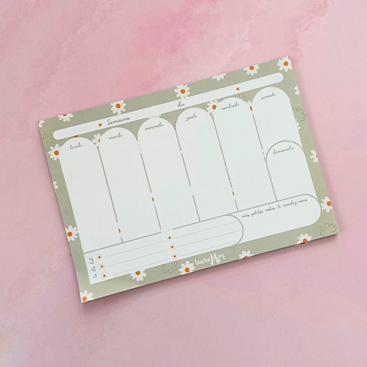 Semainier Daisy - A5