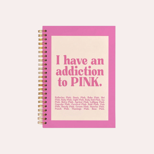 Carnet girly - addiction to pink