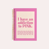 Carnet girly - addiction to pink