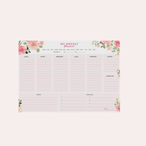 Weekly Planner - aimanté