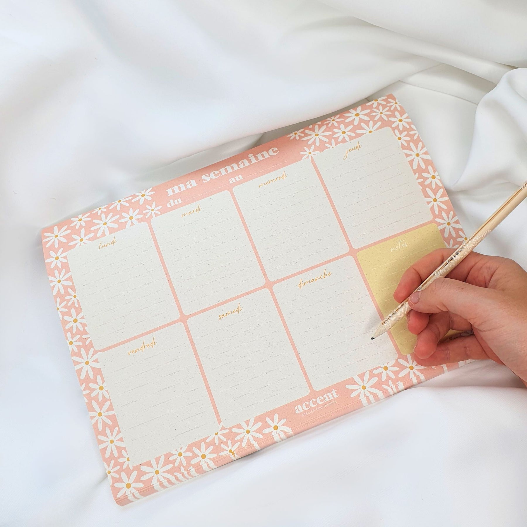 Semainier A4 – Le temps des fleurs