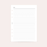 Insert notes - lines