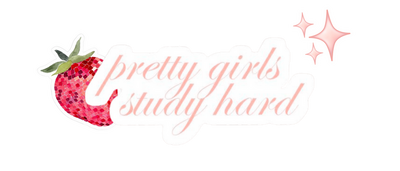 Pretty girls study hard
