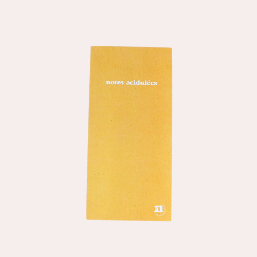Bloc-notes – Notes acidulées
