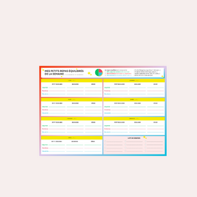 Bloc-Notes A4 - Planificateur Repas