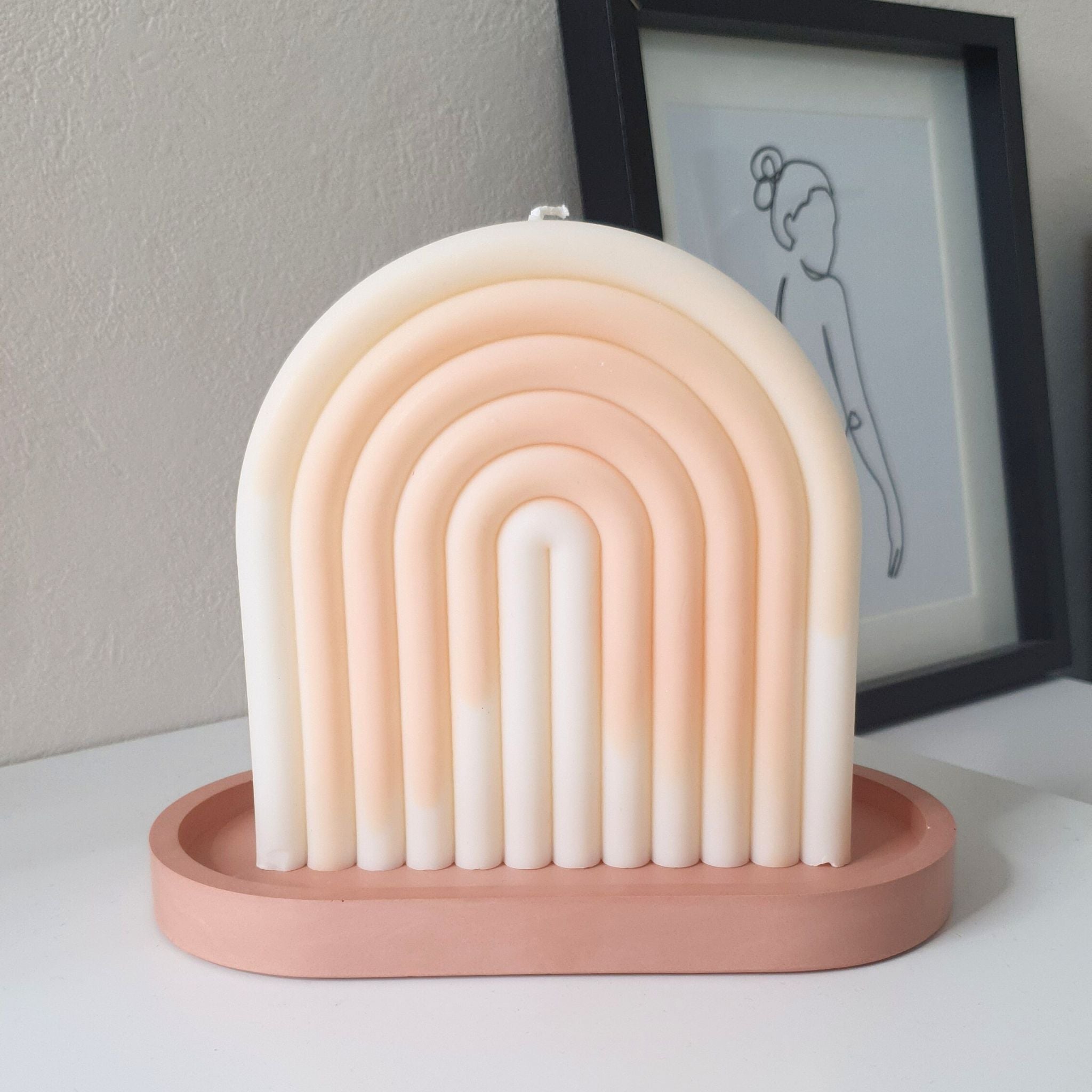 Plateau oval terracotta