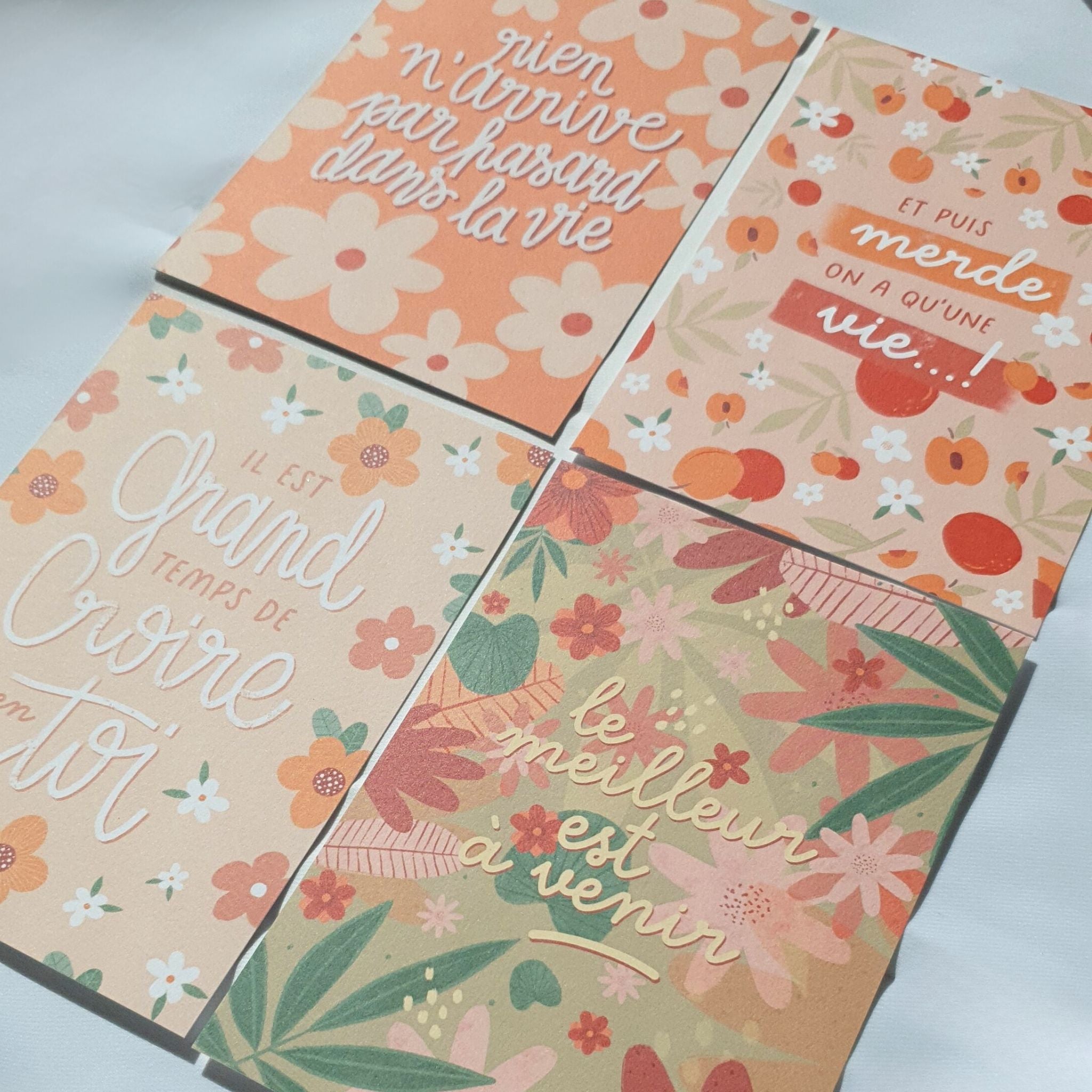 Postcard "And then shit we only have one life"