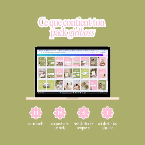 Pack Canva 100% girlboss
