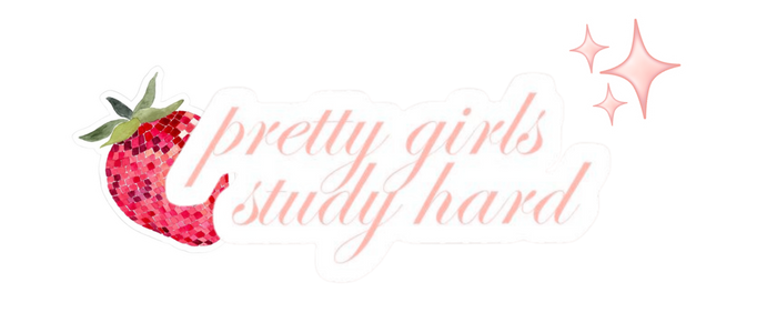 Pretty girls study hard