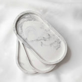 Marbled oval tray
